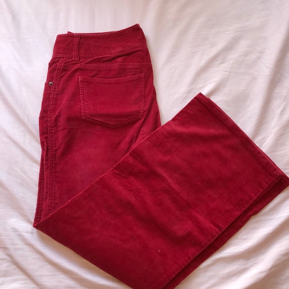 Red Corduroy Pants - Picture 3 of 4
